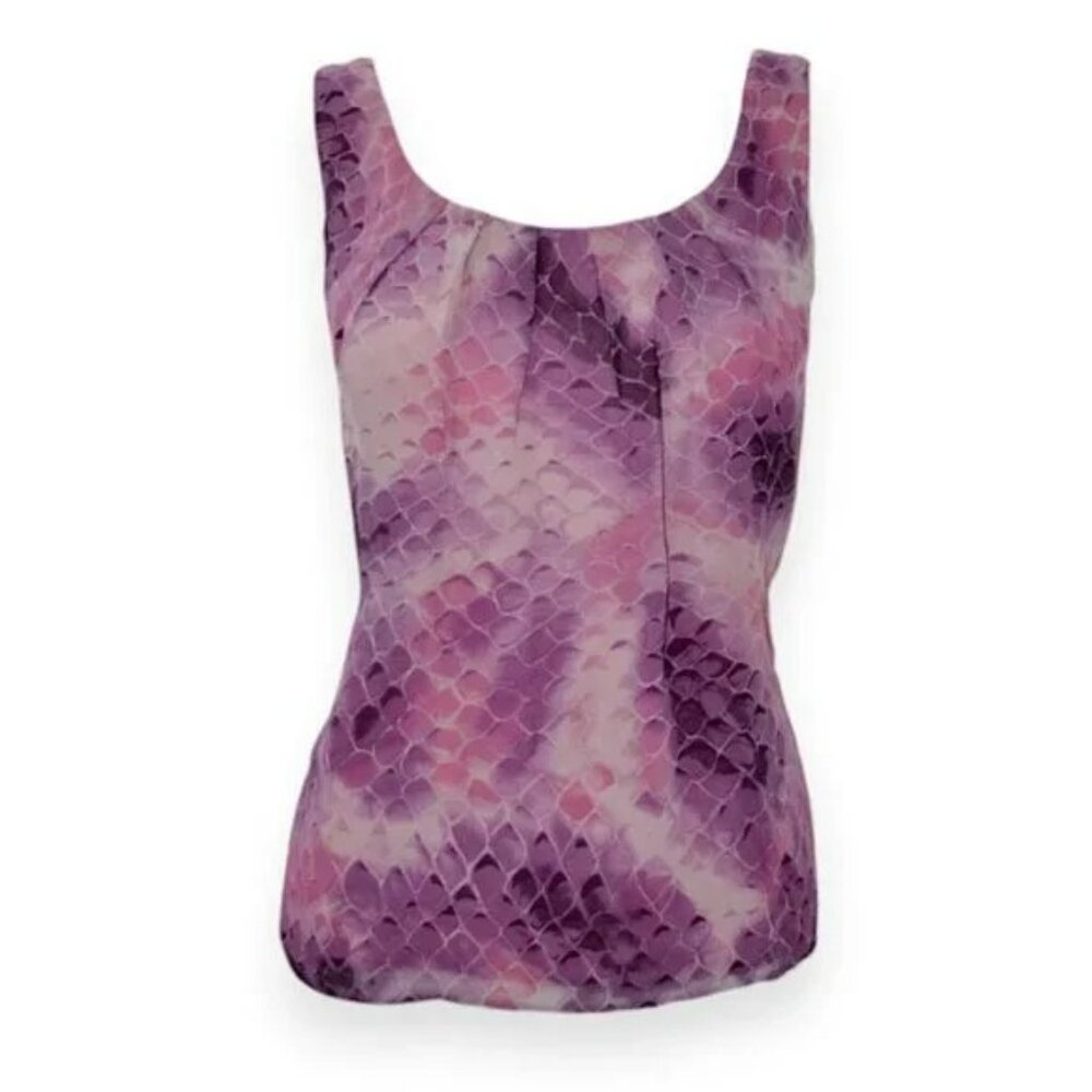 Lafayette Purple Pink Snakeskin Python Print Pure… - image 2